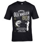 Premium Funny 60 Year Old Angler Fishing Motif For 60th Birthday Anniversary gift Men's T-shirt Top