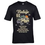 Premium Funny 60 Year Old Off Road Vehicle Retro 4x4 Classic Vintage Car Motif Birthday Gift T-shirt