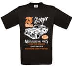Premium Funny 75 Year Old Banger Classic Car Motif For 75th Birthday Anniversary gift mens t-shirt