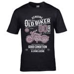 Premium Funny 80 Year Old Biker Classic motorbike Motif For 80th Birthday Anniversary gift t-shirt