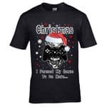 Premium Funny Gamer Christmas Santa Hat Design & I Paused My Game Motif gift  t-shirt top