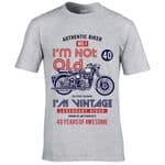 Premium Funny I'm Not Old I'm Vintage 40 years Retro Biker Motif For 40th Birthday Men's T-shirt Top