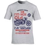 Premium Funny I'm Not Old I'm Vintage 45 years Retro Biker Motif For 45th Birthday Men's T-shirt Top