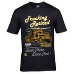 Premium Funny Trucking Retired Been There Done That Motif Trucker Haulage Lorry Driver gift t-shirt