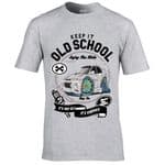Premium Koolart KEEP IT OLD SCHOOL & Mitsibushi Lancer Evo 6 car image mens t-shirt gift