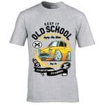 Premium Koolart KEEP IT OLD SCHOOL & Retro Anglia Super 105e classic car image mens t-shirt gift