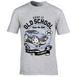 Premium Koolart KEEP IT OLD SCHOOL & Retro Capri classic car image mens t-shirt gift