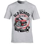 Premium Koolart KEEP IT OLD SCHOOL & Retro MK1 Fiesta classic car image mens t-shirt gift