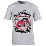 Premium Koolart KEEP IT OLD SCHOOL & Retro MK3 Fiesta classic car image mens t-shirt gift