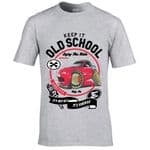 Premium Koolart KEEP IT OLD SCHOOL & Retro MX5 Roadster classic car image mens t-shirt gift