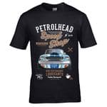 Premium Koolart Petrolhead Speed Shop Motif With American Shelby Mustang Car Image Mens T-shirt Top