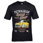 Premium Koolart Petrolhead Speed Shop Motif With Anglia Super 105e Car Image Mens T-shirt Top