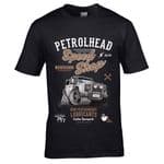 Premium Koolart Petrolhead Speed Shop Motif With Defender Twisted Car Image Mens T-shirt Top
