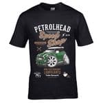 Premium Koolart Petrolhead Speed Shop Motif With New Green Mini Cooper S Car Image Mens T-shirt Top