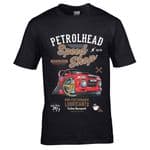 Premium Koolart Petrolhead Speed Shop Motif With Scooby Impreza P1 Car Image Mens T-shirt Top