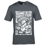 Premium Retro Comic Book Camper van Flying Saucer Alien Kombi Abduction Grey Mens t-shirt top gift