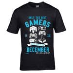 Premium Retro Gamer Gaming Only Best Gamers Born in December Design gift t-shirt