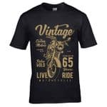 Premium Vintage Biker Established 65 Years Retro Style Classic Motorbike Motif Birthday Gift T-shirt