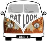 RAT LOOK Slogan For Retro SPLIT SCREEN VW Camper Van Bus Design External Vinyl Car Sticker 90x80mm