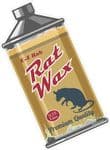 Rat Wax RETRO OIL CAN Funny Design For Rat Look VW Vinyl Car sticker decal 110x55mm