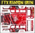 Red Biohazard Response themed vinyl SKIN Kit & Stickers To Fit R/C FTX Kanyon Rock Crawler