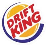 Retro DRIFT KING Funny Parody JDM Drift Look Vinyl Car Sticker Bomb Decal 100x97mm