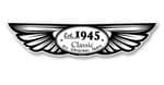 Traditional Biker Style Winged Design Est. 1945 Vinyl Car sticker decal  130x30mm