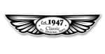 Traditional Biker Style Winged Design Est. 1947 Vinyl Car sticker decal  130x30mm