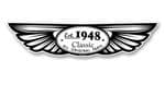 Traditional Biker Style Winged Design Est. 1948 Vinyl Car sticker decal  130x30mm