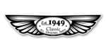 Traditional Biker Style Winged Design Est. 1949 Vinyl Car sticker decal  130x30mm