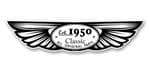 Traditional Biker Style Winged Design Est. 1950 Vinyl Car sticker decal  130x30mm