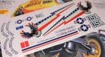 US American Bald Eagle theme vinyl stickers to fit Tamiya Lunch Box inc. Tyre Decals