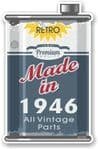 Vintage Aged Retro Oil Can Design Made in 1946 Vinyl Car sticker decal  70x110mm