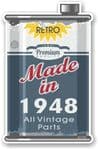 Vintage Aged Retro Oil Can Design Made in 1948 Vinyl Car sticker decal  70x110mm