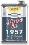 Vintage Aged Retro Oil Can Design Made in 1957 Vinyl Car sticker decal  70x110mm