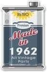 Vintage Aged Retro Oil Can Design Made in 1962 Vinyl Car sticker decal  70x110mm