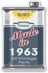 Vintage Aged Retro Oil Can Design Made in 1963 Vinyl Car sticker decal  70x110mm