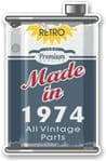 Vintage Aged Retro Oil Can Design Made in 1974 Vinyl Car sticker decal  70x110mm