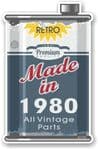 Vintage Aged Retro Oil Can Design Made in 1980 Vinyl Car sticker decal  70x110mm