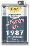 Vintage Aged Retro Oil Can Design Made in 1987 Vinyl Car sticker decal  70x110mm