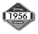 VIntage Edition 1956 Classic Retro Cafe Racer Design External Vinyl Car Motorcyle Sticker 85x70mm