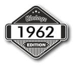VIntage Edition 1962 Classic Retro Cafe Racer Design External Vinyl Car Motorcyle Sticker 85x70mm
