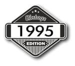 VIntage Edition 1995 Classic Retro Cafe Racer Design External Vinyl Car Motorcyle Sticker 85x70mm