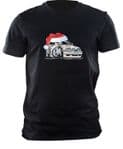 XMAS KOOLART CHRISTMAS SANTA HAT For MK4 FORD ESCORT RS TURBO RST mens or ladyfit t-shirt