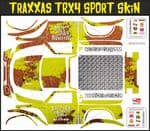 Yellow Rusted Speed Shop Themed Vinyl SKIN Kit & Stickers Fits R/C Traxxas TRX4 Sport Rock Crawler