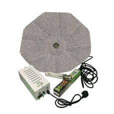 Pro Gear ( Horti Gear ) 600W With Parabolic Reflector ( Silver, 1000mm ) and Sunmaster Dual Spectrum HPS Lamp