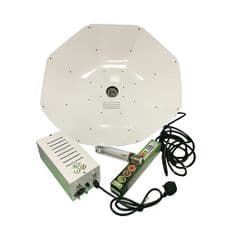 Pro Gear ( Horti Gear ) 600W With Parabolic Reflector ( White, 1000mm ) and Sunmaster Dual Spectrum HPS Lamp