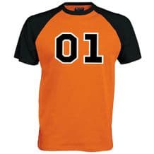 01 General 2 tone Baseball T-Shirt - Dukes Lee  Fan Film Unisex Mens Top