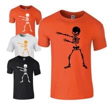 Flossing Skeleton Kids T-shirt - Halloween  Scary Kids Costume Fancy Dress Top