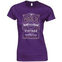 Made In Custom Year Ladies Fitted T-Shirt